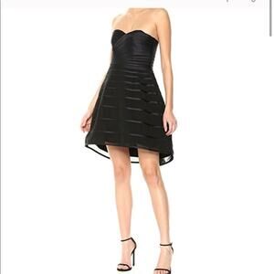 NWT Halston Heritage Strapless Fit-and-Flare Bustier Dress (Size 6)